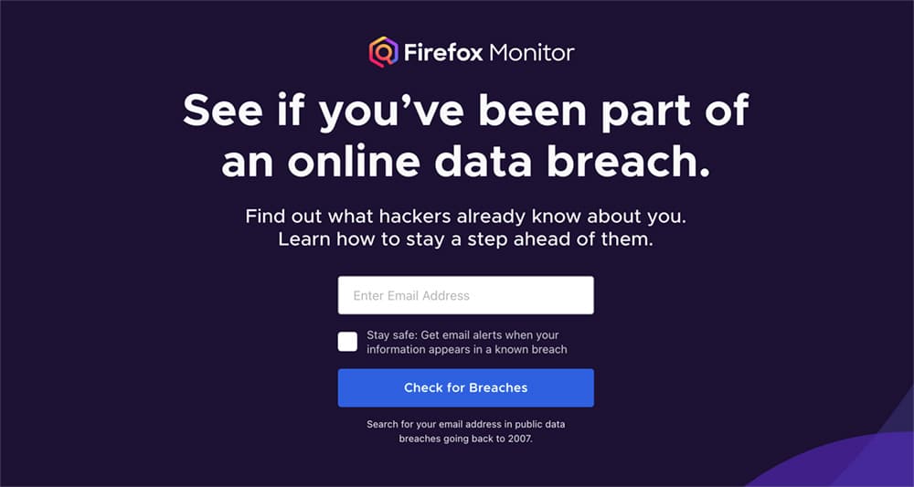 Firefox monitor Firefox monitor
