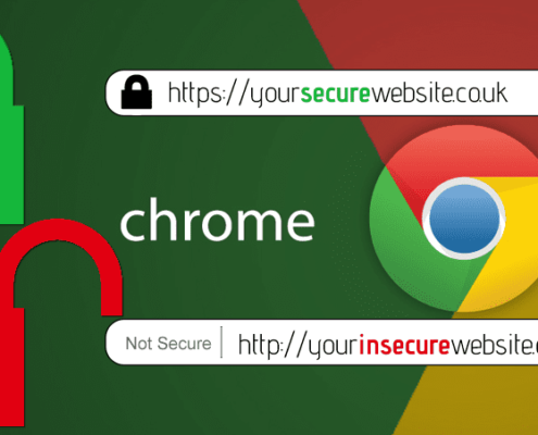As of July 24 2019 all none HTTPS websites will have a warning message in the address bar stating that the website is Not Secure.